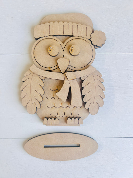 Cozy Owl Shelf Sitter