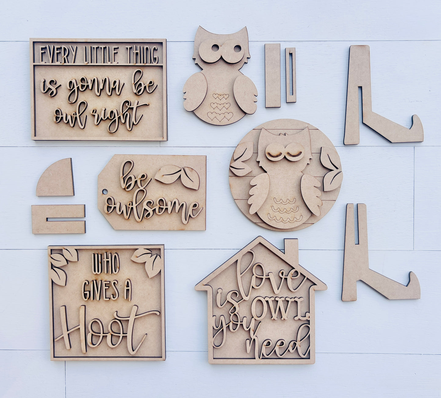 Owl Tiered Tray Set