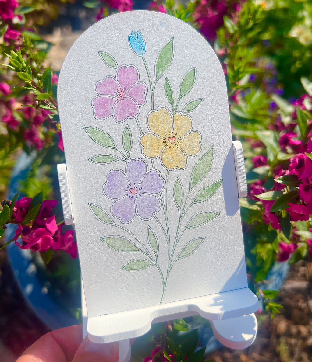 Floral Phone Stand