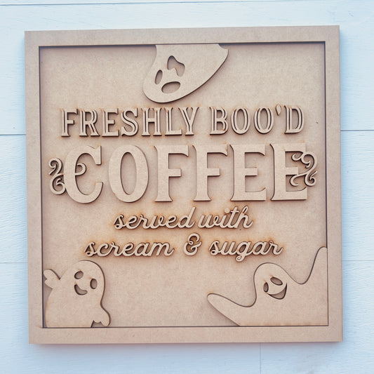 Freshly Boo’d Coffee Sign
