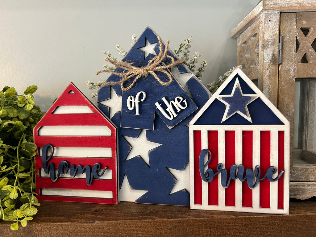 Home of the Brave House Trio DIY KIT