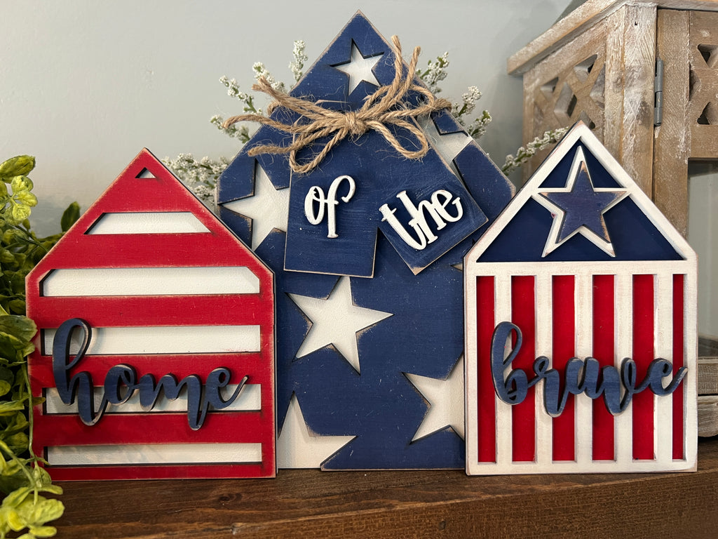 Home of the Brave House Trio DIY KIT