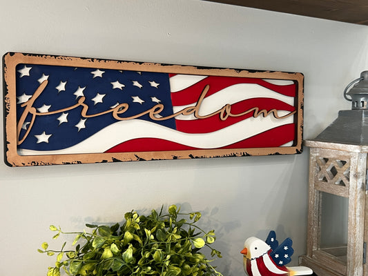 Layered Freedom Flag DIY KIT