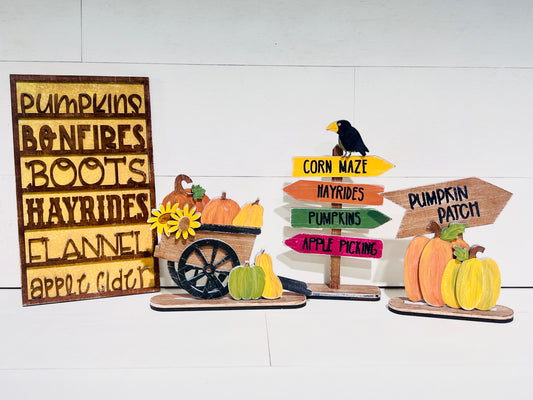 Pumpkin Patch Tiered Tray Set