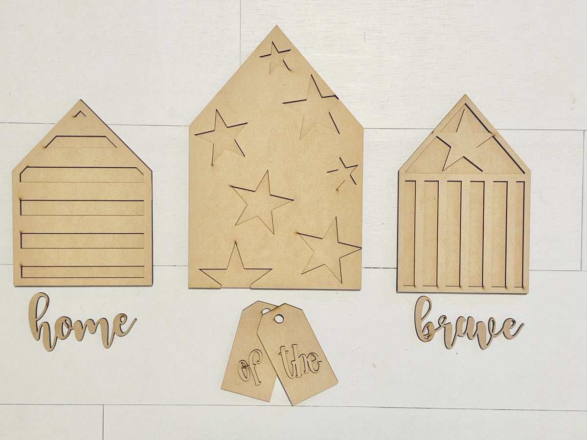 Home of the Brave House Trio DIY KIT
