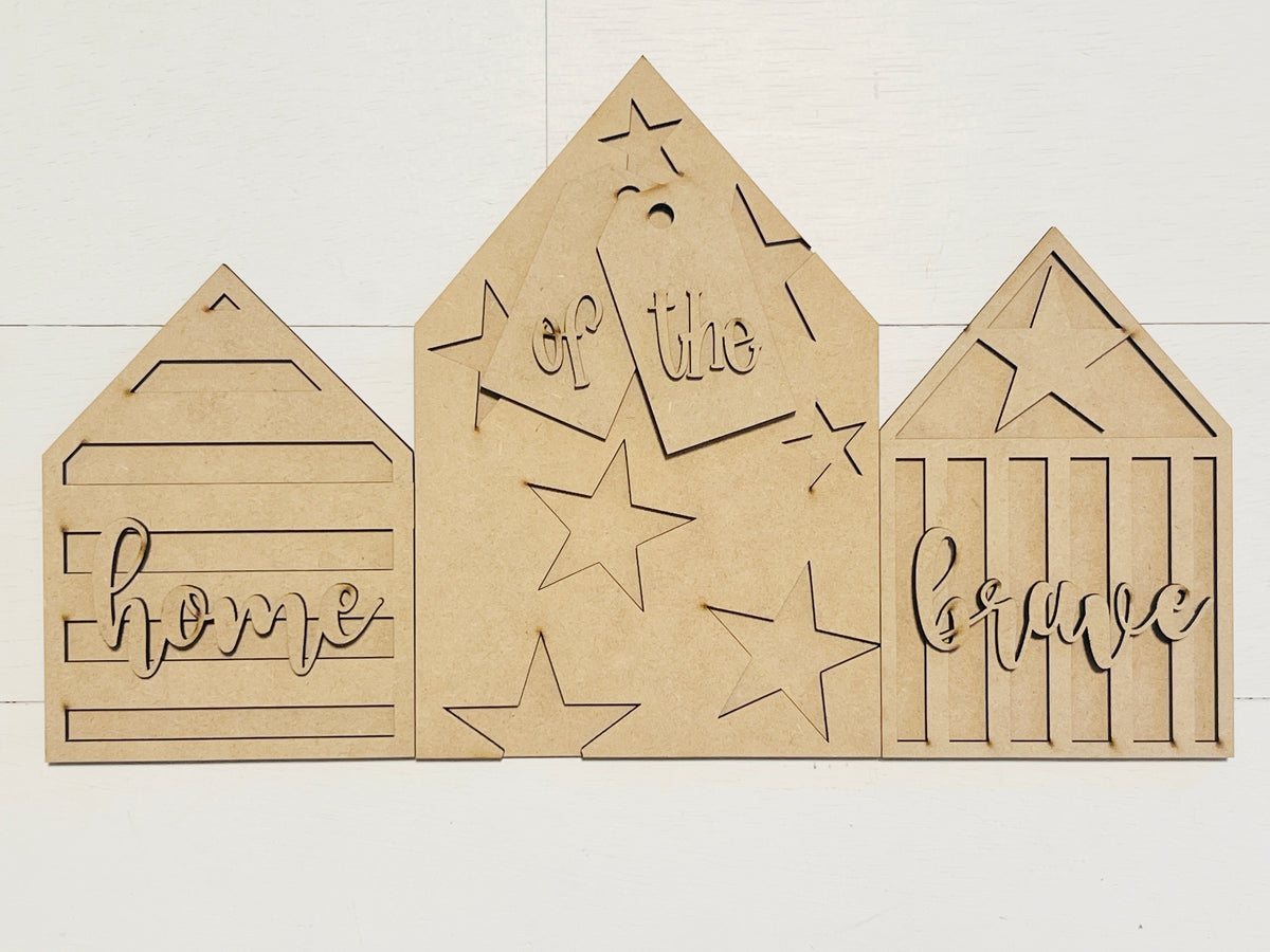 Home of the Brave House Trio DIY KIT