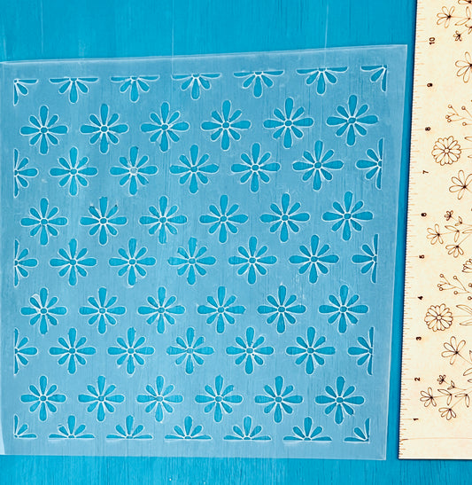 Daisy Flower Stencil