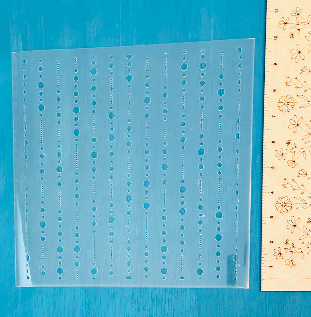 Falling Dots Stencil