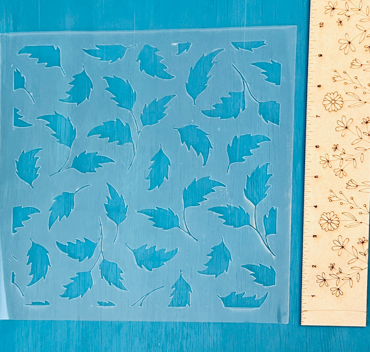 Falling Leaves Stencil