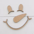 Snowman Face Cutout