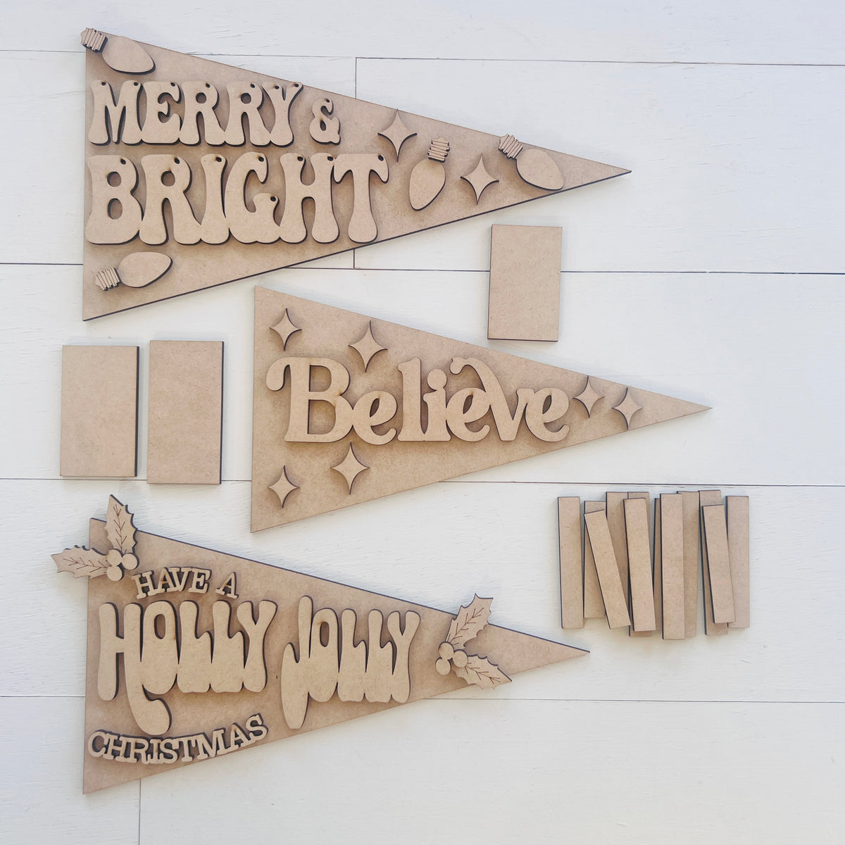 Interchangeable Spindle Pennant Flags
