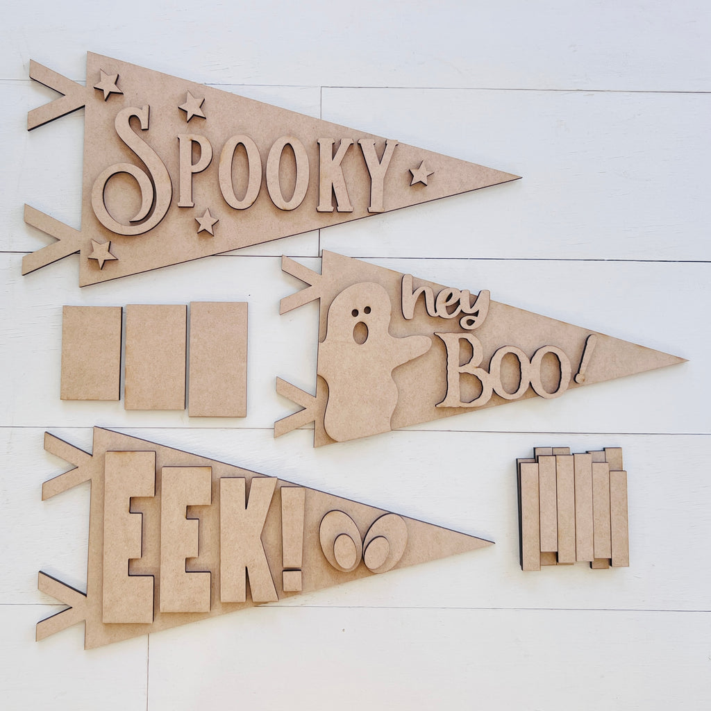 Interchangeable Spindle Pennant Flags