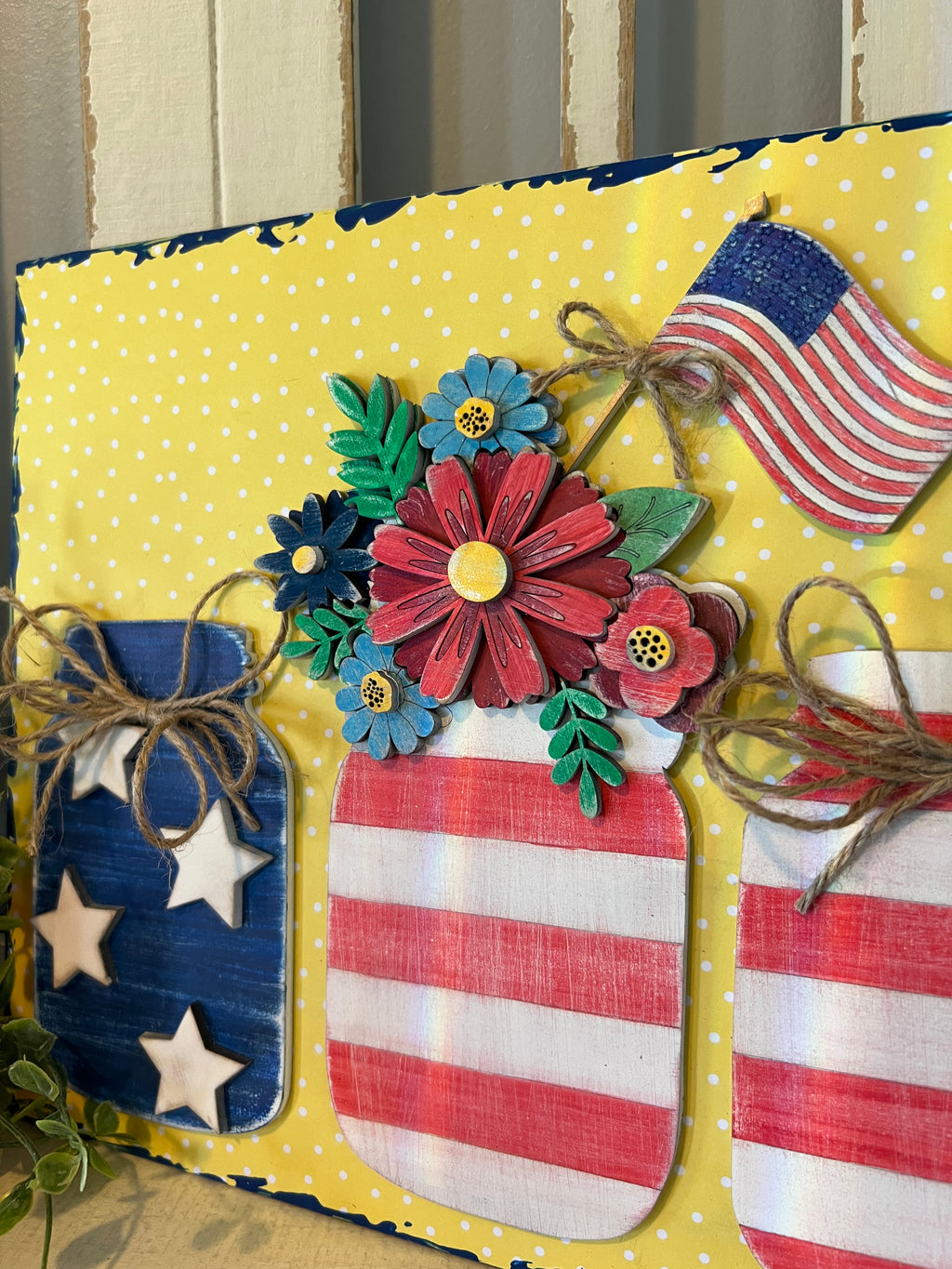 Patriotic Mason Jar Trio DIY KIT