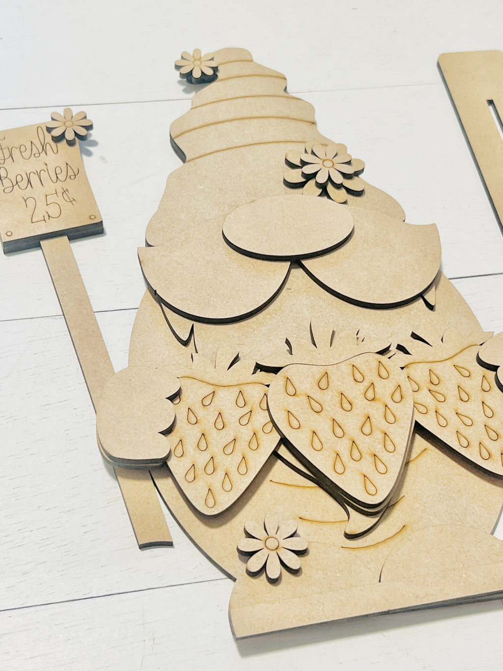 Strawberry and Daisy Gnome DIY KIT - 393