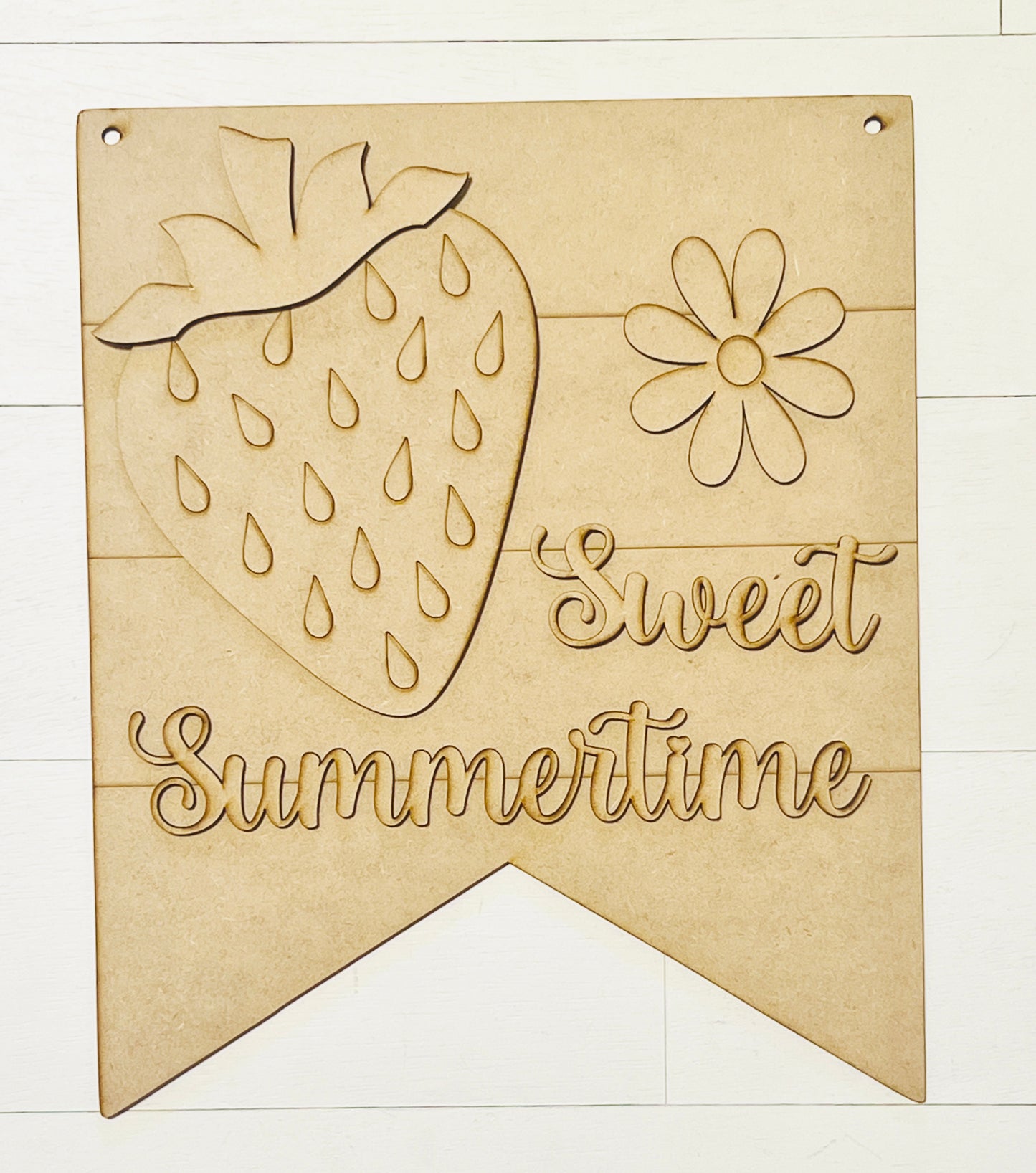 Sweet Summertime Strawberry Banner Door Hanger DIY KIT