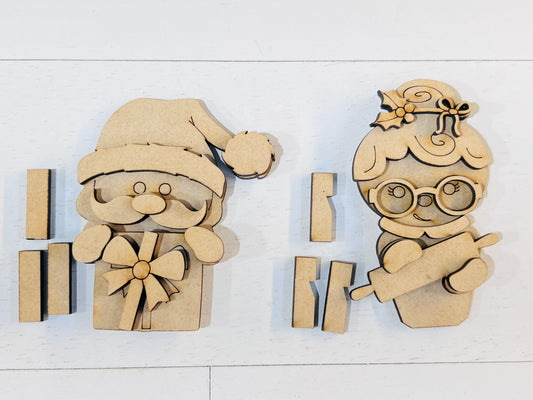 Santa & Mrs. Claus Hugger Interchangeable Set