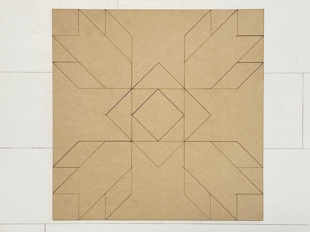 Tulip Flower Quilt Block – 12x12 DIY KIT