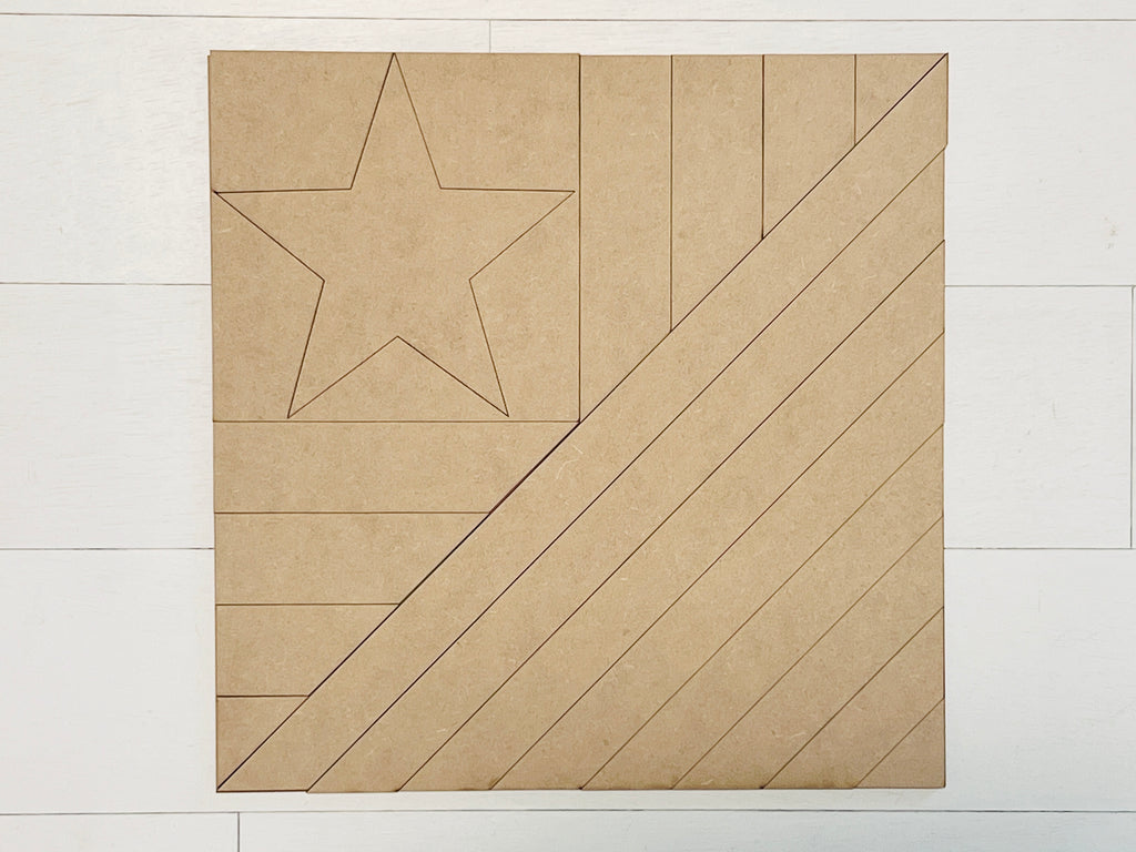 Americana Quilt Block - 12x12 DIY KIT