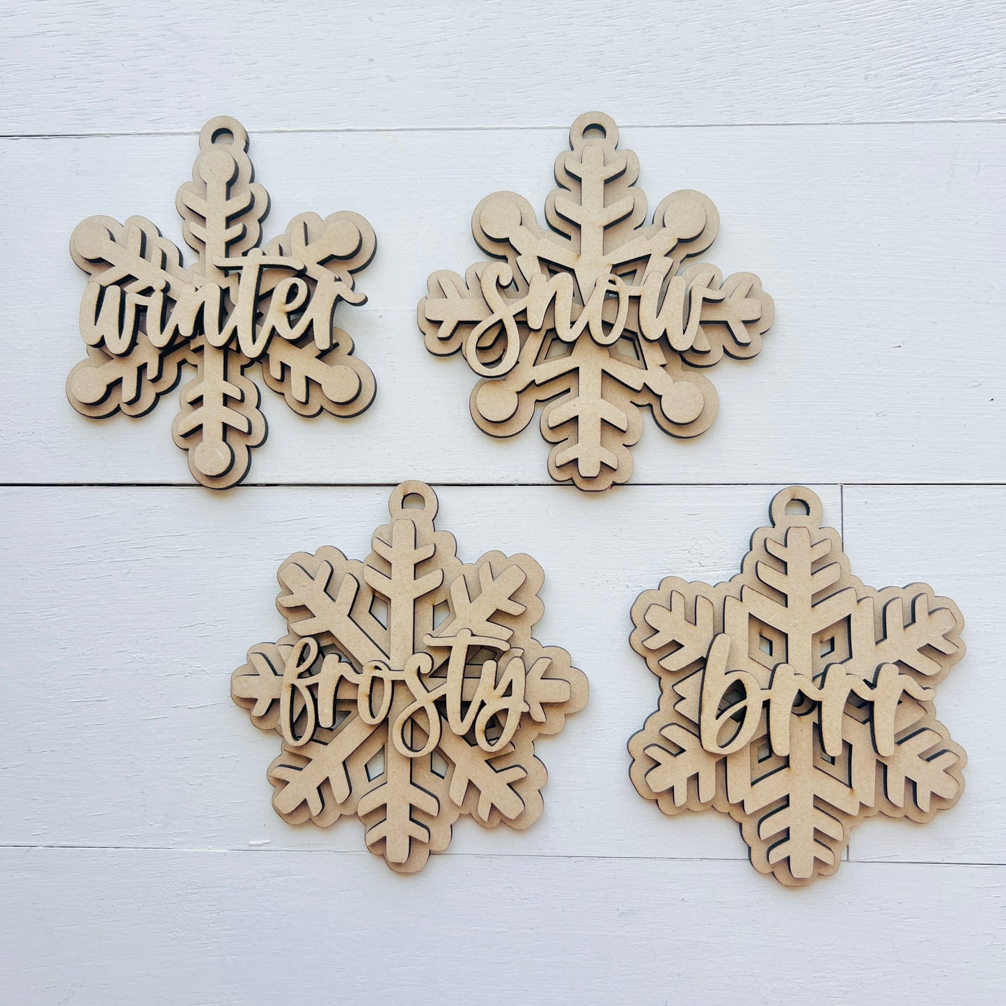 Winter Snowflakes Ornaments DIY KIT