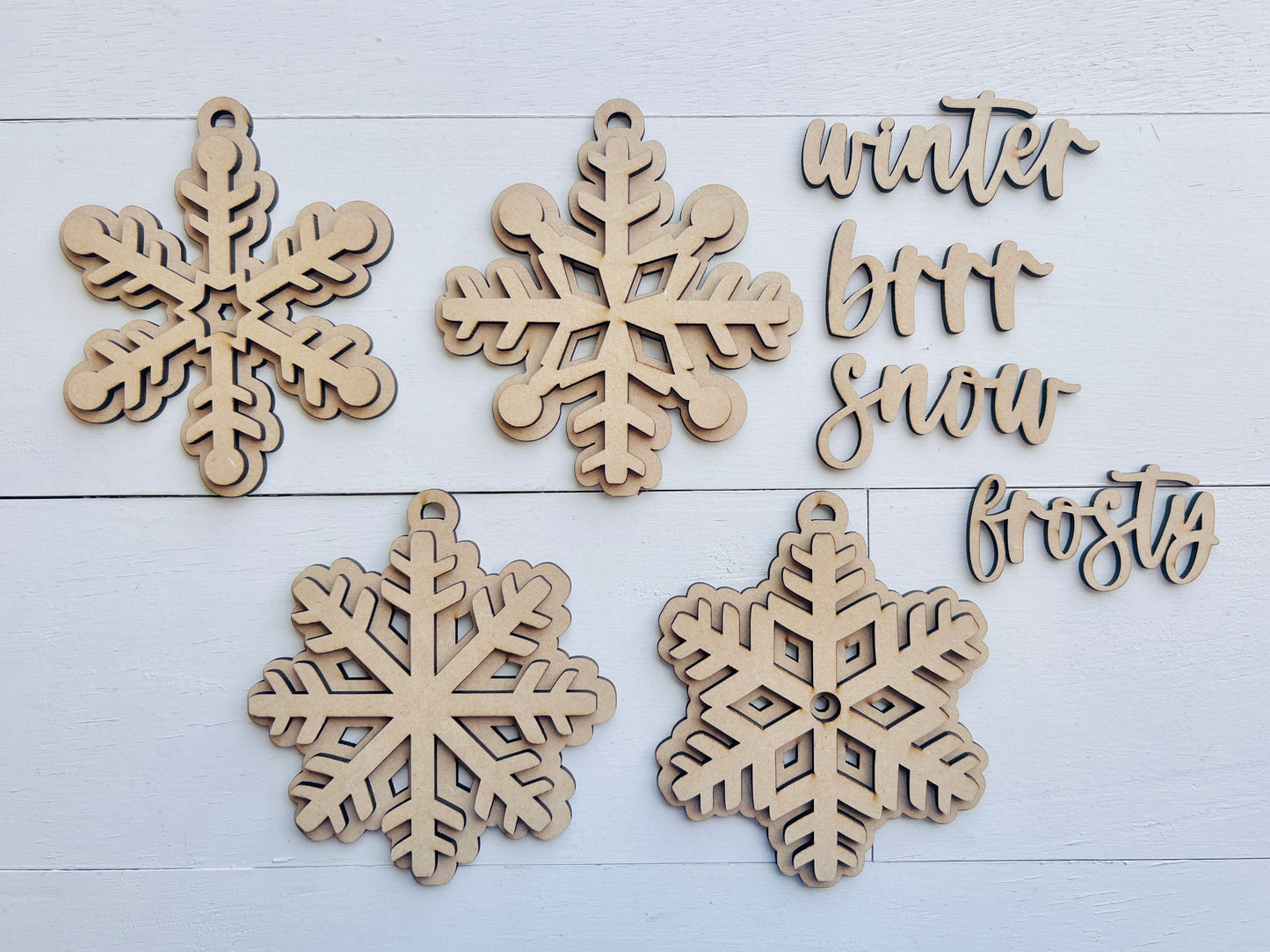 Winter Snowflakes Ornaments DIY KIT