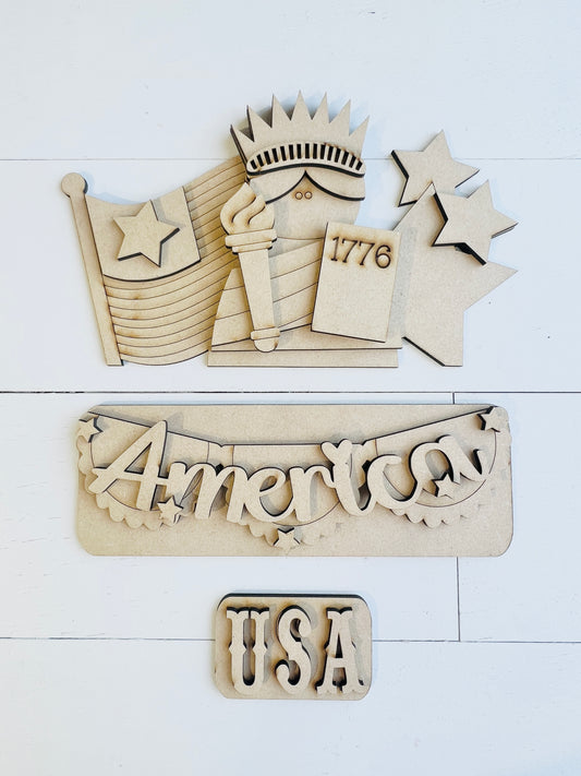 Lady Liberty Interchangeable for Truck DIY Kit