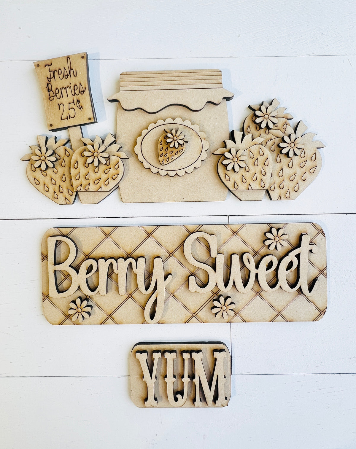 Berry Sweet Strawberries Interchangeable for Truck DIY Kit - 435