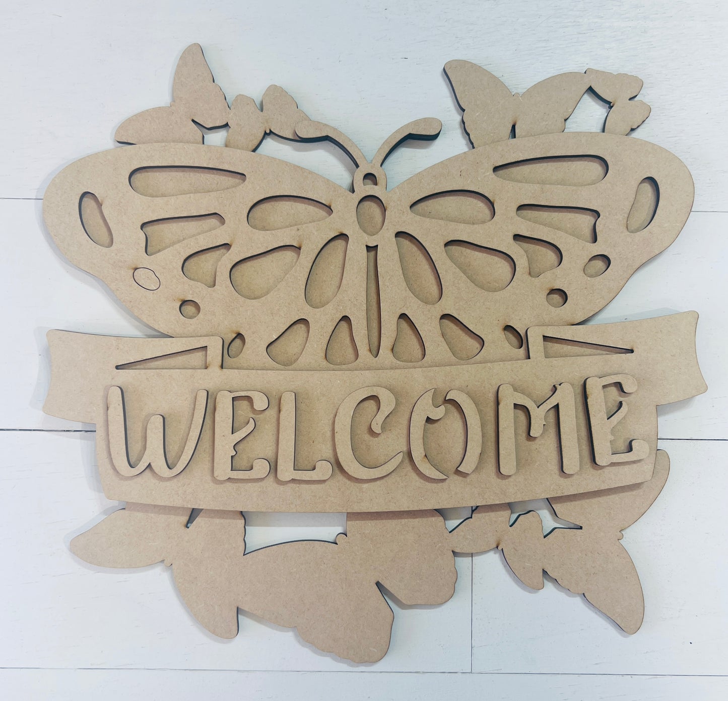 Welcome Butterfly Door Hanger DIY KIT