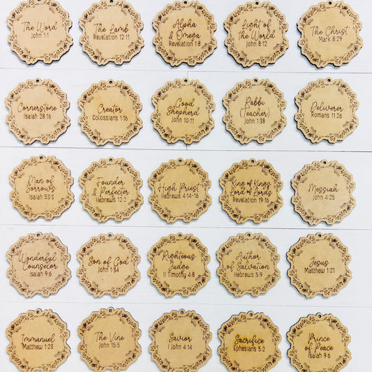 Names of God – Mini Devotional Ornament Set