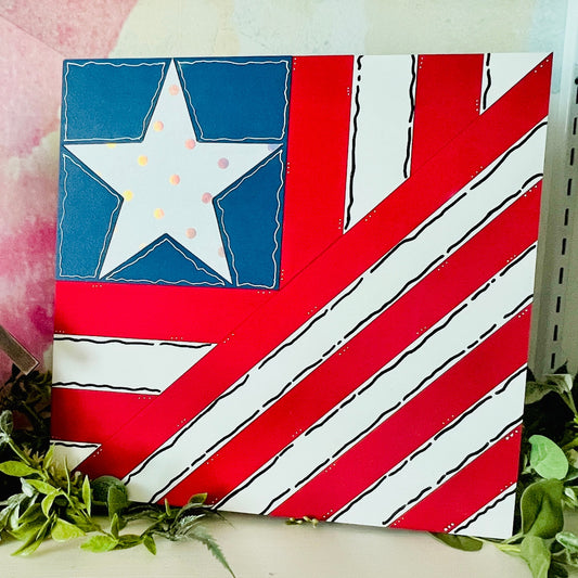 Americana Quilt Block - 12x12 DIY KIT