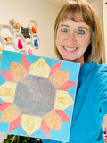 Sunflower Quilt Block - 12x12 DIY KIT