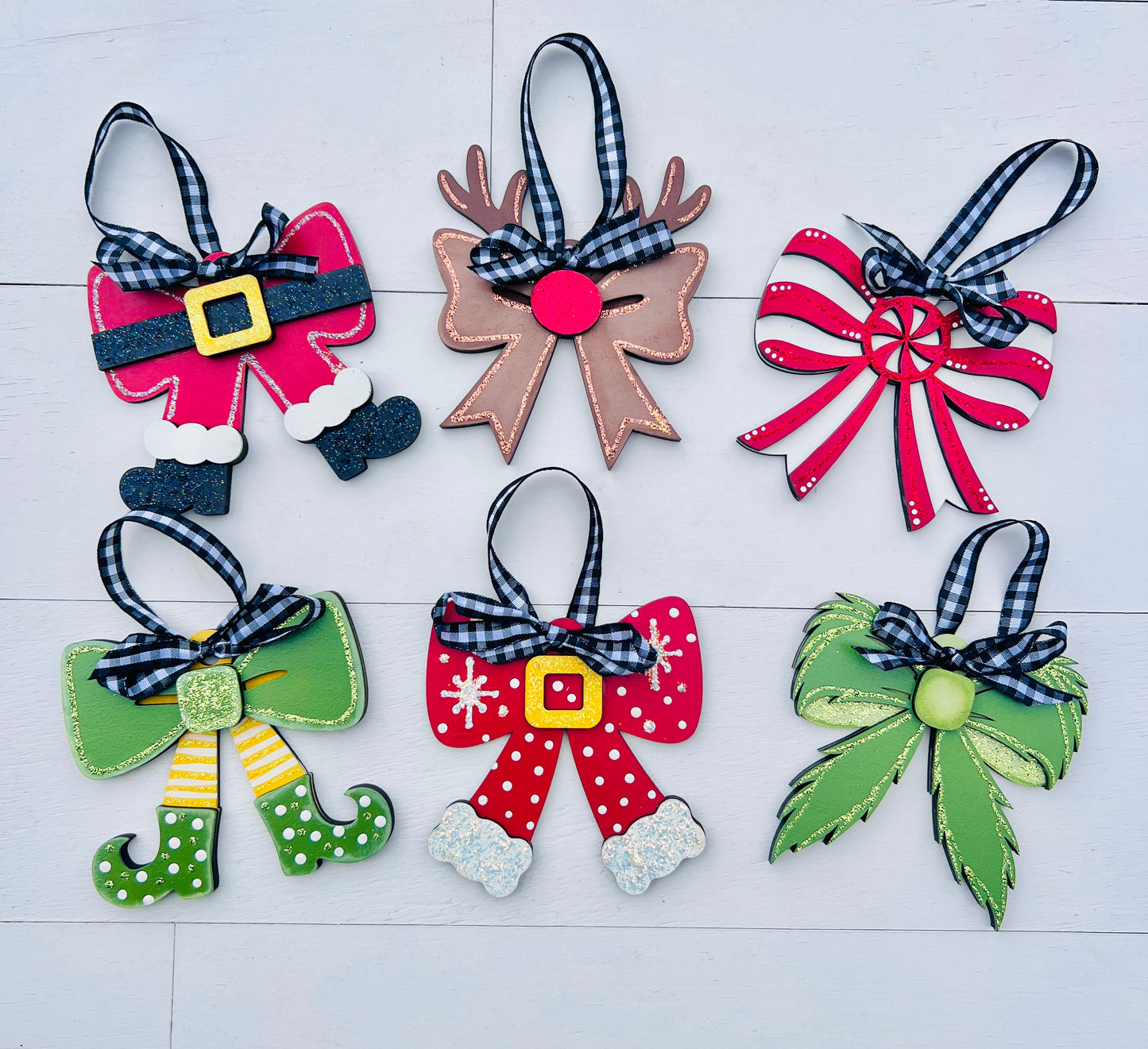 Bow Ornament Set