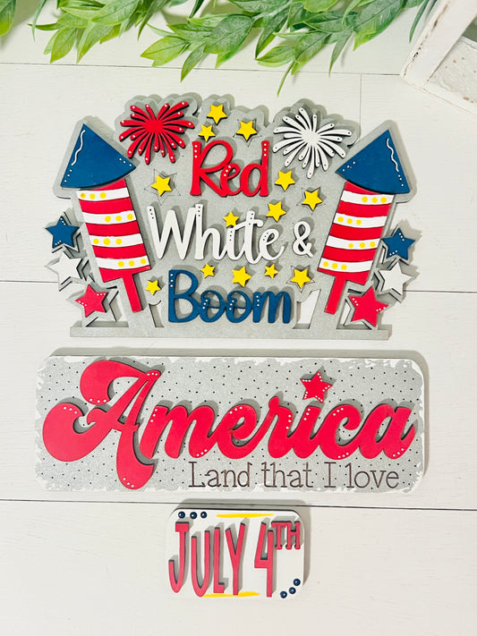 Red, White, and Boom Interchangeable for Truck DIY Kit