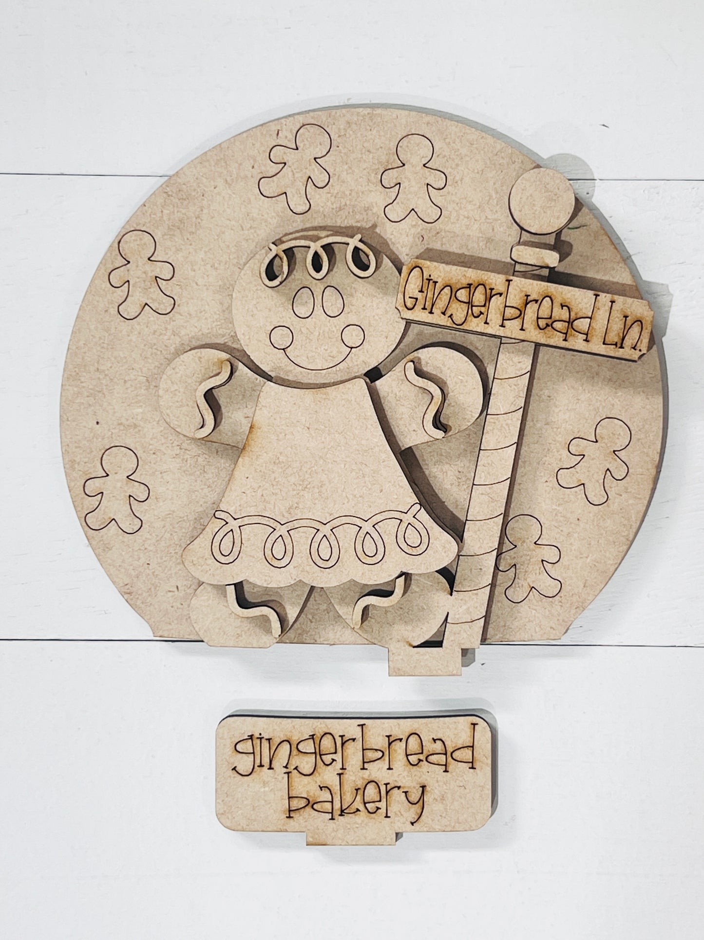 Gingerbread Snow Globe Insert