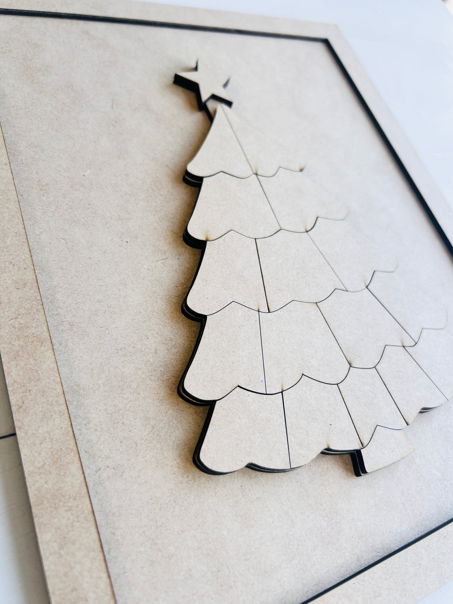 Patchwork Christmas Tree Sign