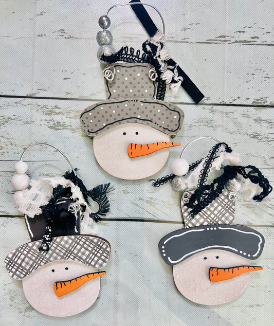 Snowman and Snowflake Garland DIY Kit