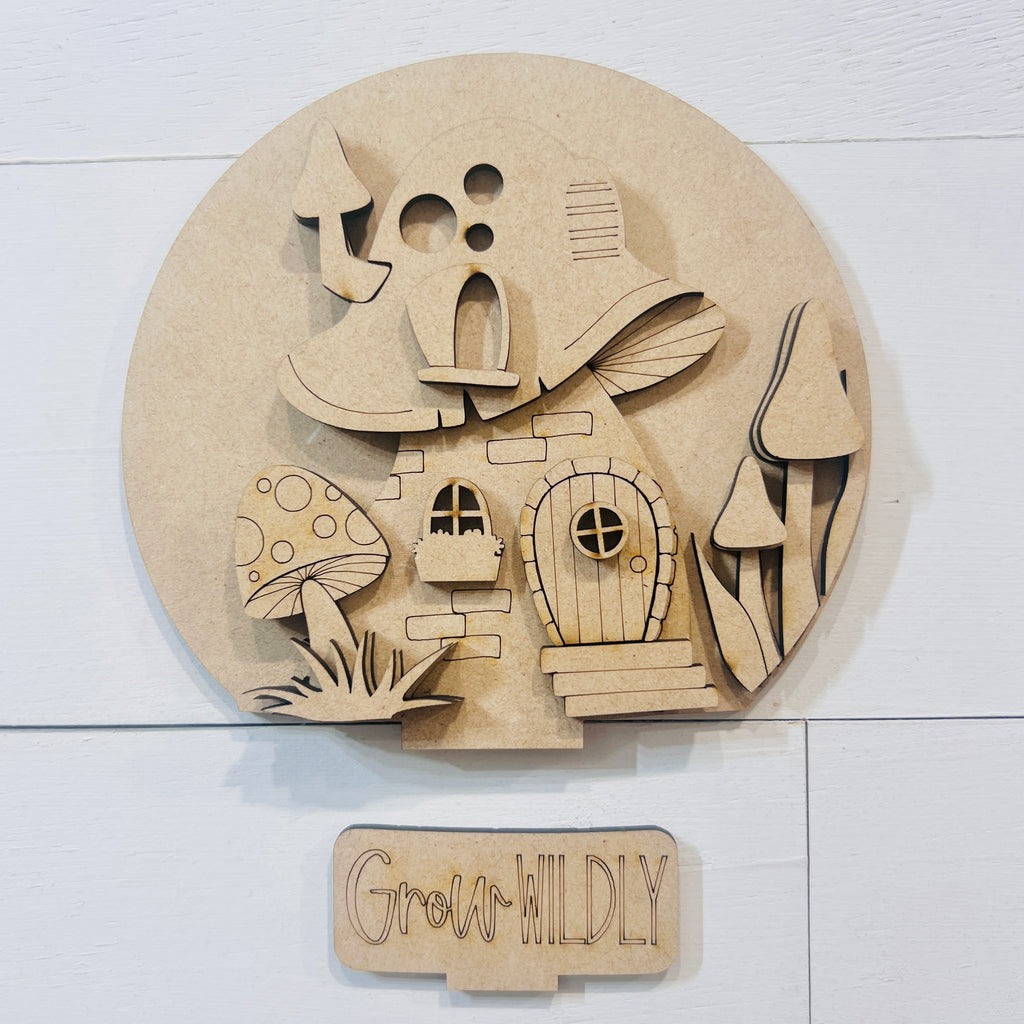 Grow Wildly Mushroom Snow Globe Insert