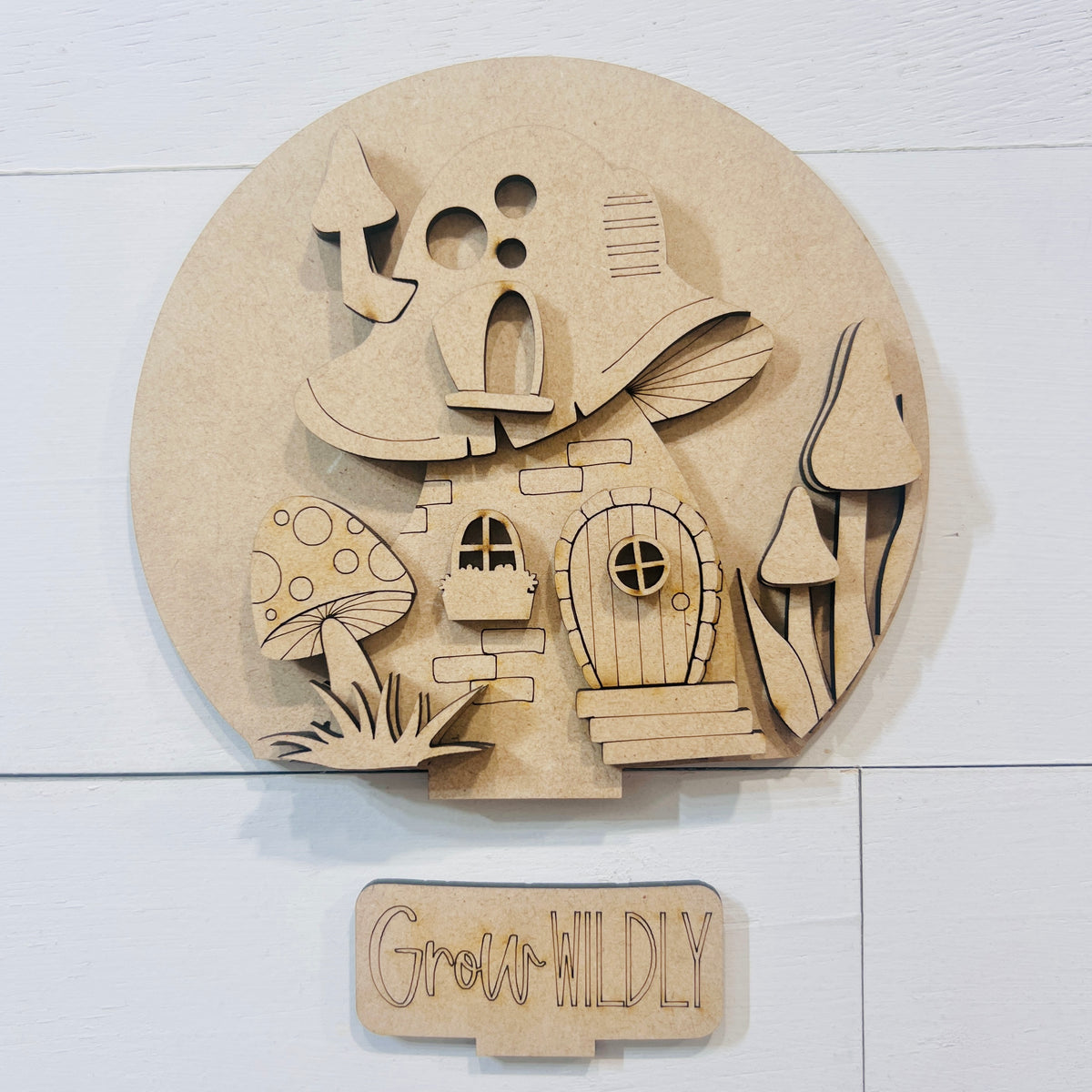 Grow Wildly Mushroom Snow Globe Insert