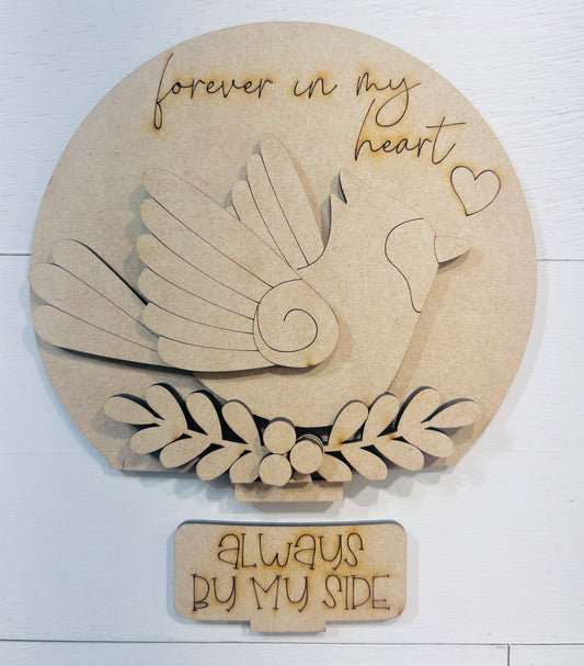 Forever in My Heart Cardinal Snow Globe Insert