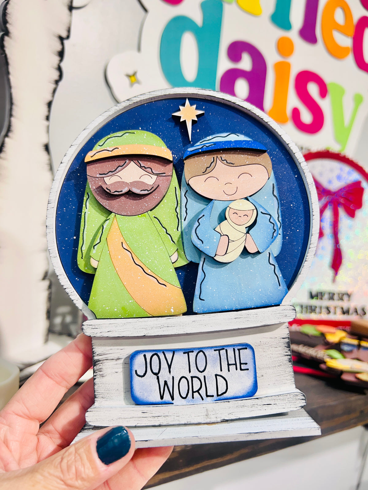 Nativity Snow Globe Insert