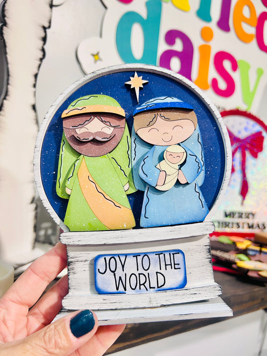 Nativity Snow Globe Insert