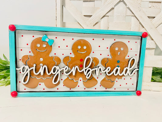 Gingerbread Shelf Sitter DIY KIT