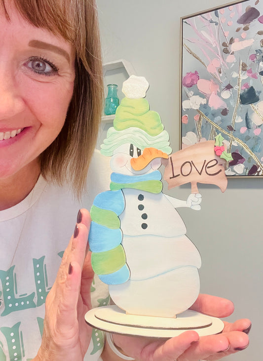 LOVE Snowman