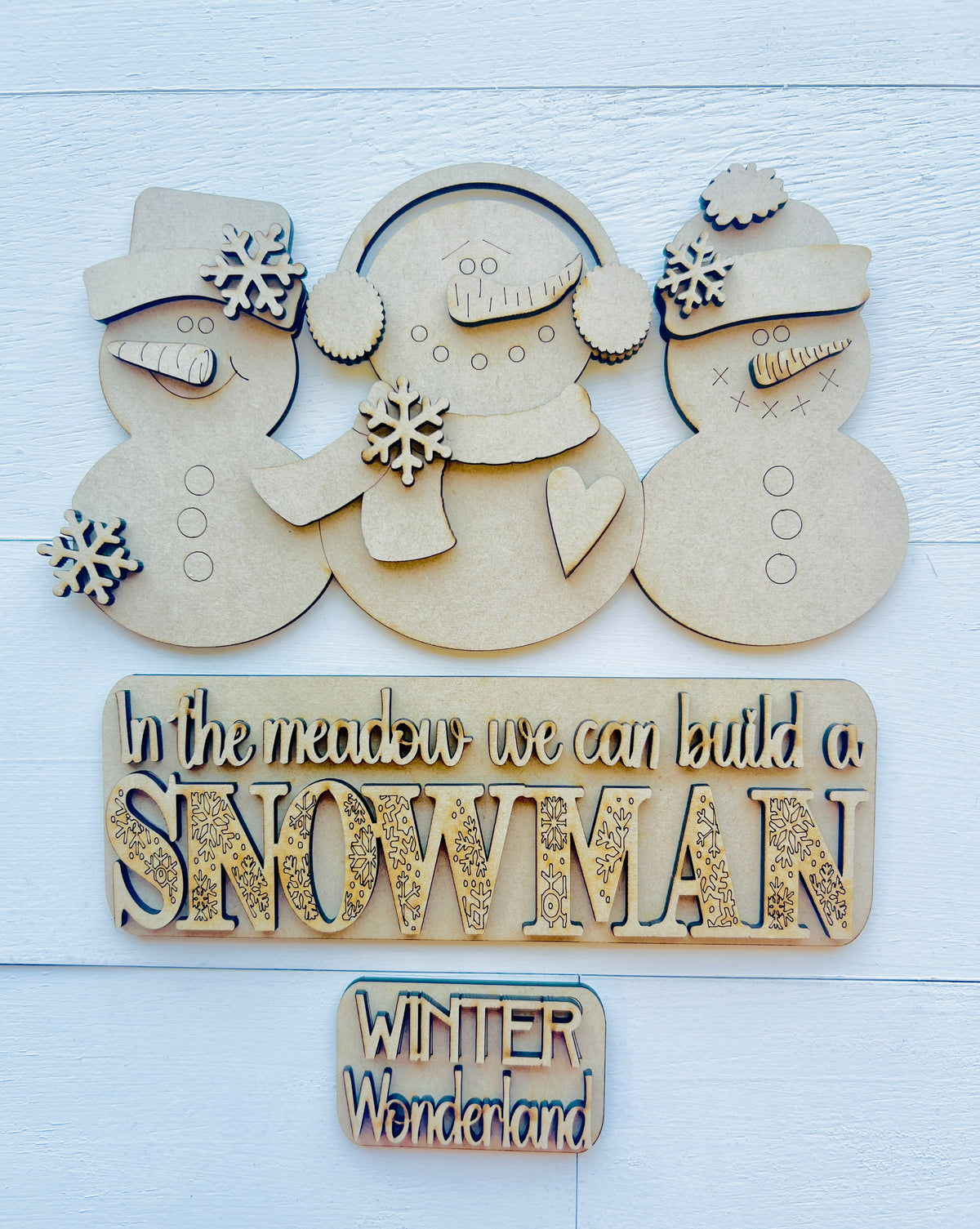 Build A Snowman Truck Insert Interchangeable DIY Kit - 429
