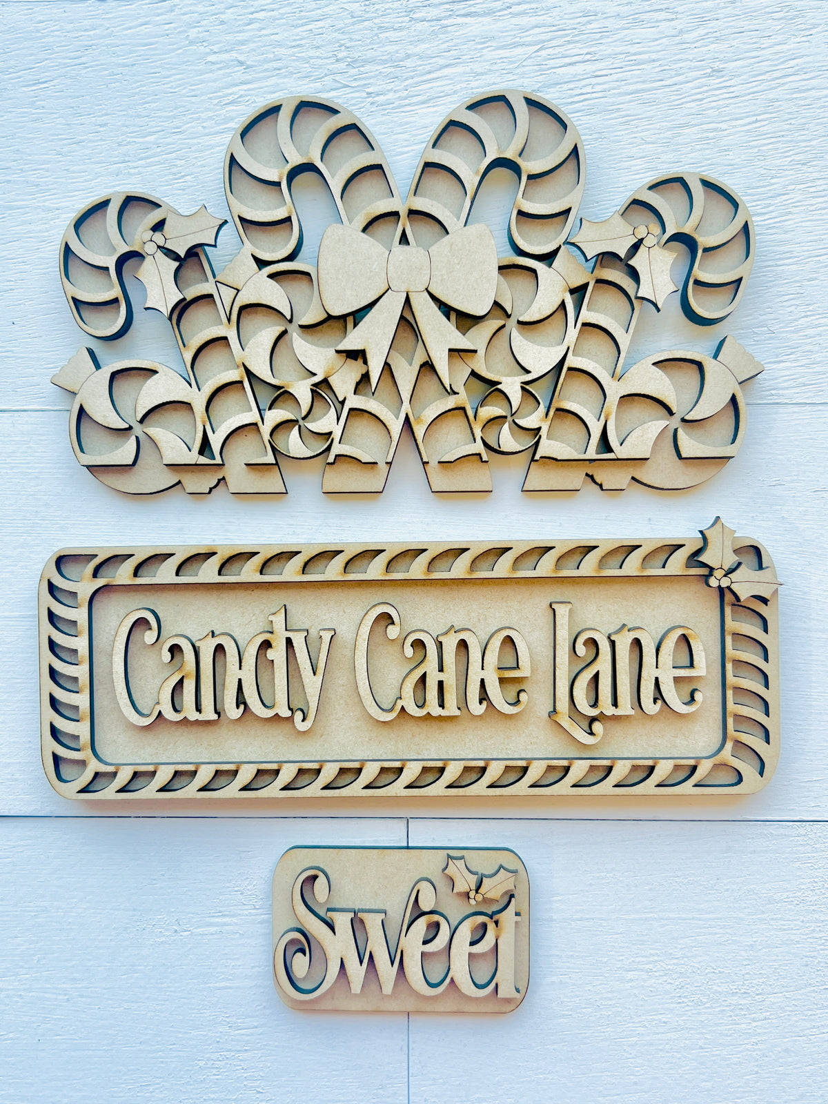 Candy Cane Lane Truck Insert Interchangeable DIY Kit - 424