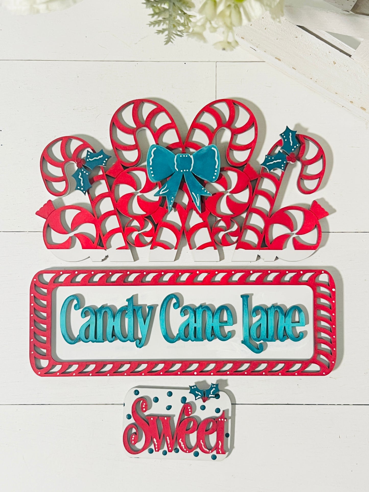 Candy Cane Lane Truck Insert Interchangeable DIY Kit