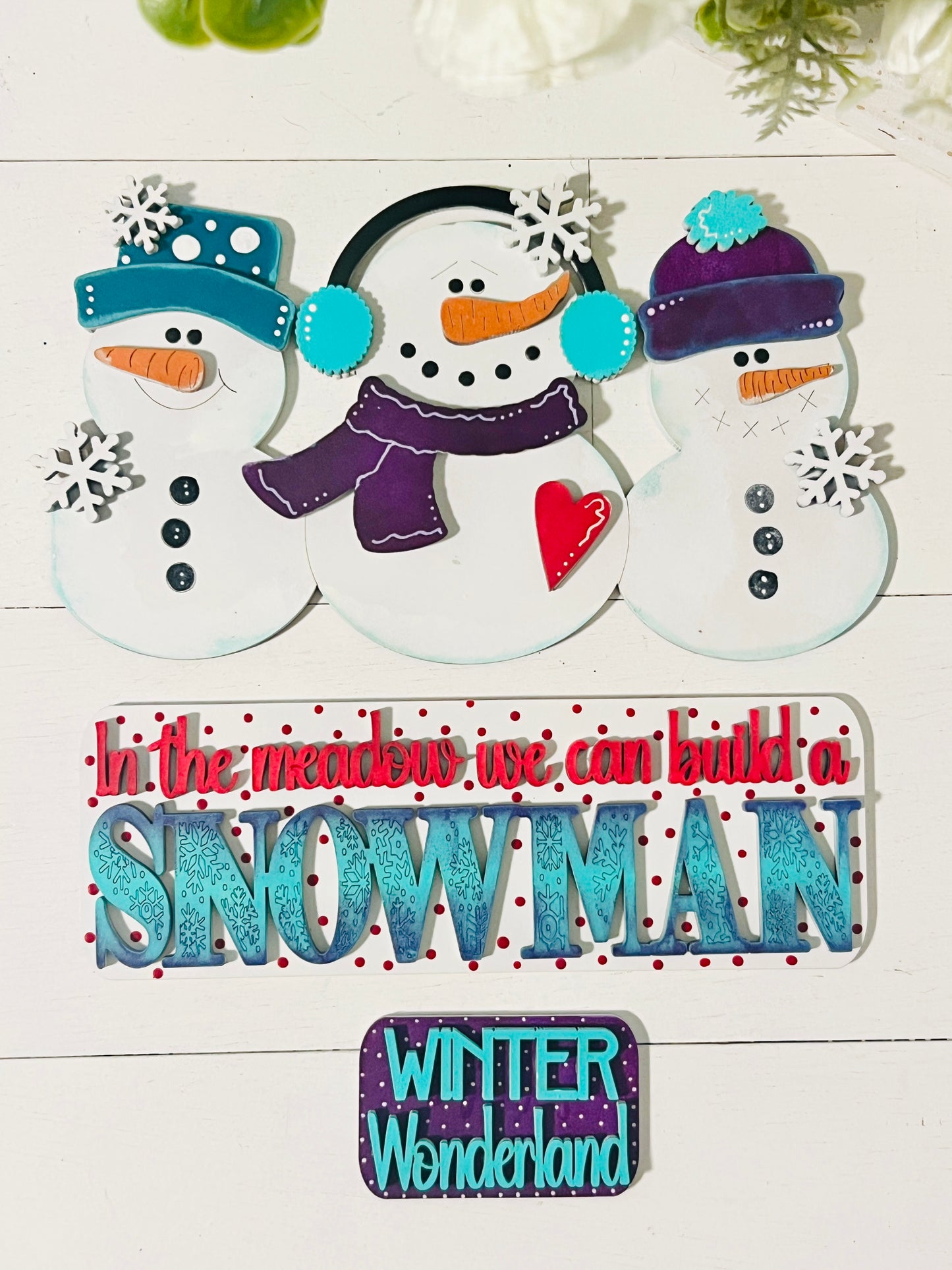 Build A Snowman Truck Insert Interchangeable DIY Kit