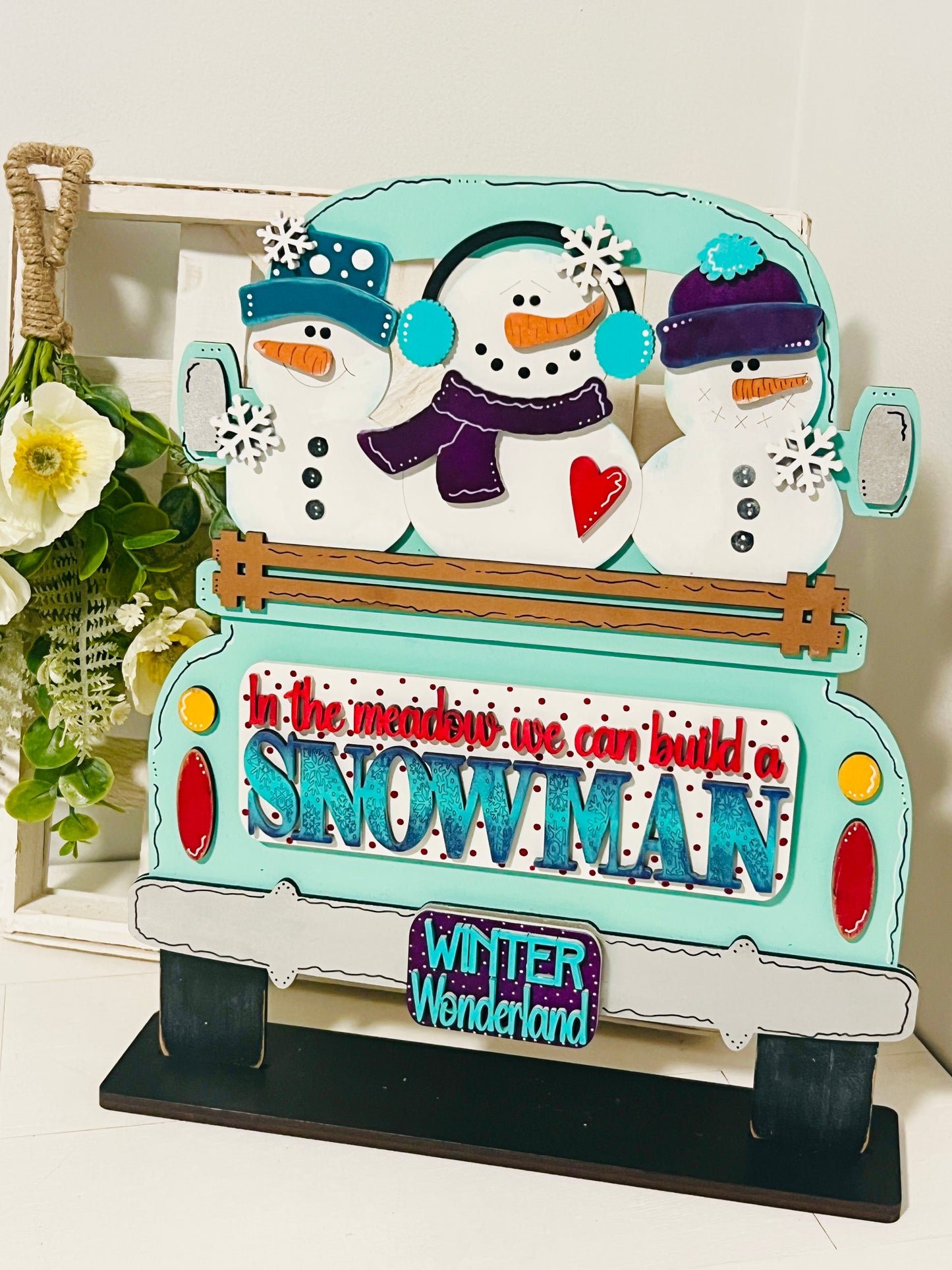 Build A Snowman Truck Insert Interchangeable DIY Kit