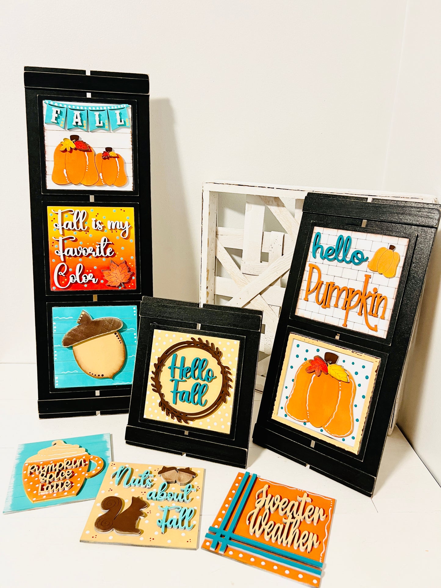 Hello Fall Sign Set Interchangeable DIY KIT