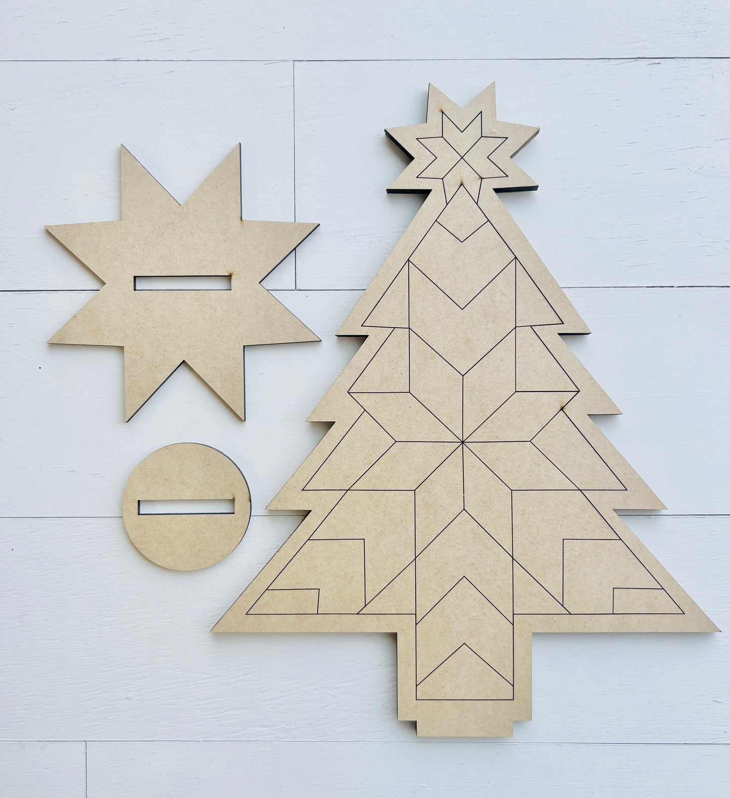 Barn Quilt Christmas Tree DIY KIT