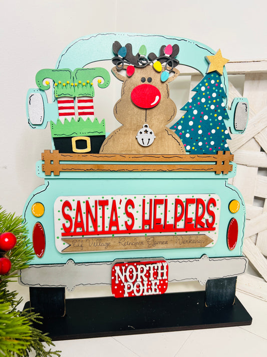 Santa's Helpers Truck Insert Interchangeable DIY Kit